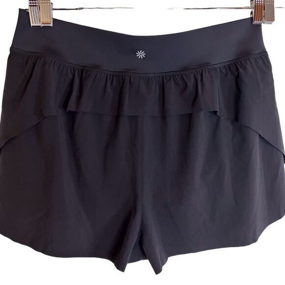 Athleta Black Shorts with Built in Compression Short Size 1X NWOT - Picture 2 of 5